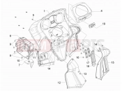 GILERA GP 800 Front glove-box - Knee-guard panel