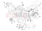 GILERA GP 800 Remote control switches - Battery - Horn