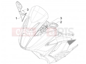 gilera 2010 GP 800 Driving mirror/s