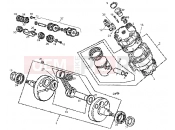 gilera GPR 50 crankshaft-cylinder
