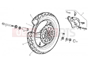 gilera GPR 50 front wheel-brake caliper