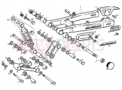 gilera GPR 50 rear damper-swinging arm
