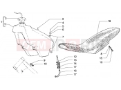 GILERA GSM M.Y. 2001 tank-saddle