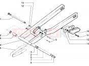 gilera H@k rear fork