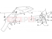 gilera H@k rear mudguard
