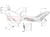 gilera H@k tank-saddle