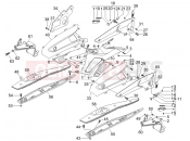 gilera 2007 Nexus 125 Central cover - Footrests