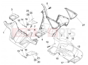 gilera 2007 Nexus 125 kormány burkolat