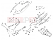 gilera 2007 Nexus 125 oldal burkolat - idomzat