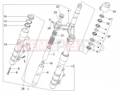 GILERA Nexus 125 Fork/steering tube - Steering bearing unit