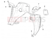 GILERA Nexus 125 Front glove-box - Knee-guard panel