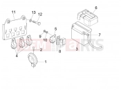 GILERA Nexus 125 Remote control switches - Battery - Horn