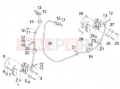 gilera 2008 Nexus 125 ie Brakes pipes - Calipers