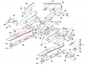 gilera 2008 Nexus 125 ie Central cover - Footrests