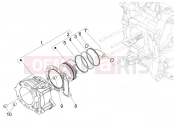 gilera 2008 Nexus 125 ie Cylinder-piston-wrist pin unit