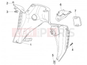 gilera 2008 Nexus 125 ie Front glove-box - Knee-guard panel