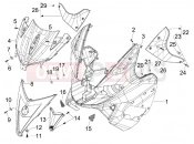 gilera 2008 Nexus 125 ie Front shield