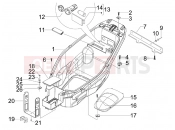 gilera 2008 Nexus 125 ie Helmet huosing - Undersaddle