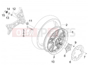 gilera 2008 Nexus 125 ie Rear wheel