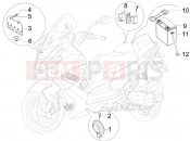 gilera 2008 Nexus 125 ie Remote control switches - Battery - Horn