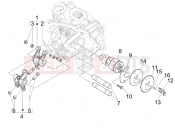 gilera 2008 Nexus 125 ie Rocking levers support unit
