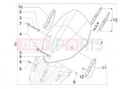 gilera 2008 Nexus 125 ie Windshield - Glass