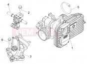 GILERA Nexus 250 Throttle body - Injector - Induction joint