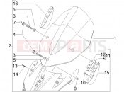 GILERA Nexus 250 szélvédő plexi