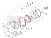 gilera 2006 Nexus 250 SP Cylinder-piston-wrist pin unit