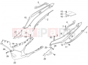 gilera 2006 Nexus 250 SP Side cover - Spoiler