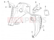 gilera 2007 Nexus 250 SP Front glove-box - Knee-guard panel