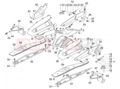 gilera 2011 Nexus 300 ie Central cover - Footrests