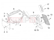 gilera 2011 Nexus 300 ie Rear cover - Splash guard