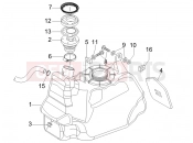 gilera 2006 Nexus 500 Fuel tank