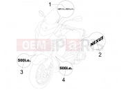 GILERA Nexus 500 Plates - Emblems