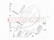 gilera 2007 Nexus 500 szélvédő plexi