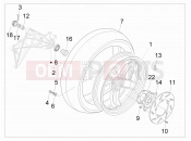 gilera 2009 Nexus 500 Rear wheel