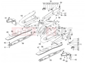 gilera 2006 Nexus 500 SP Central cover - Footrests