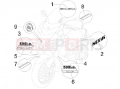 gilera 2007 Nexus 500 SP Plates - Emblems