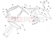 gilera 2007 Nexus 500 SP Rear cover - Splash guard