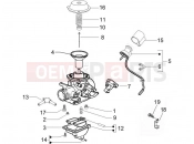 GILERA Oregon 250 Carburetor's components