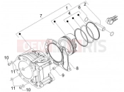 GILERA Oregon 250 Cylinder-piston-wrist pin unit