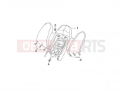 GILERA Oregon 250 Rear cover - Splash guard