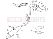 gilera RCR Exhaust pipe and muffler