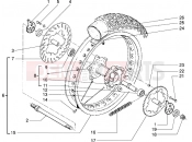 gilera RK 50 Rear wheel