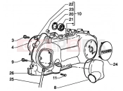 gilera Runner 125 VX 4T ékszíjfedél - variováltó hűtés