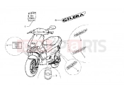 gilera Runner 180 FXR 2T model 2002 emblems