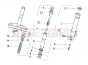 gilera Runner 180 FXR 2T showa front fork component parts