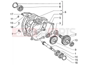 gilera Runner 200 VXR 4T kihajtás tengely
