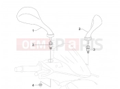 gilera 2008 Runner 50 ST Pure Jet Driving mirror/s